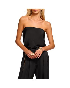 Ramy Brook Ruben Strapless Satin Bodysuit - Black