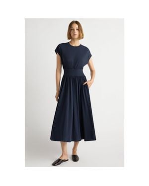 MODERN CITIZEN Prima Jersey Midi Dress - Blue