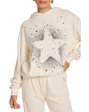 Lauren Moshi Harmony Stud Starburst Hoodie - Natural