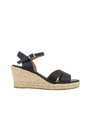 Menina Step Martell V-Strap Espadrille - Black