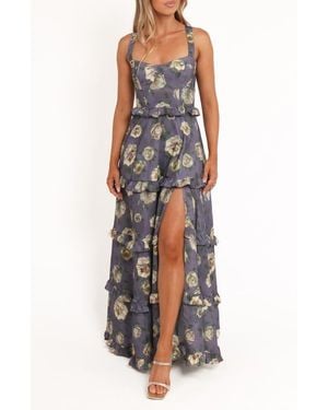 Petal & Pup Lillee Floral Tiered Maxi Dress - Multicolor