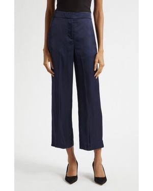 Veronica Beard Brixton Straight Leg Pants - Blue