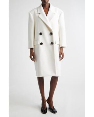 Givenchy Oversized Wool Coat - White