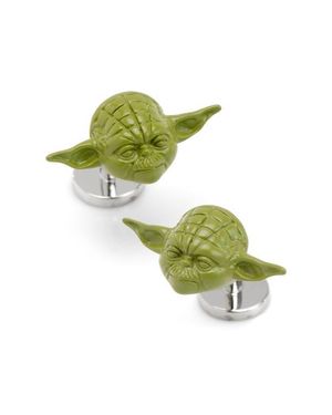 Cufflinks Inc. 3D Yoda Cuff Links - Green