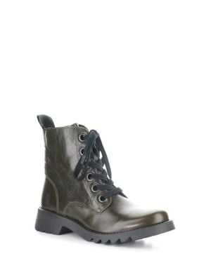Fly London Ragi Combat Boot - Green