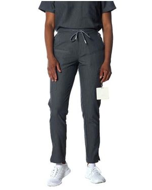 Members Only Reus Open Bottom Scrub Pants - Black