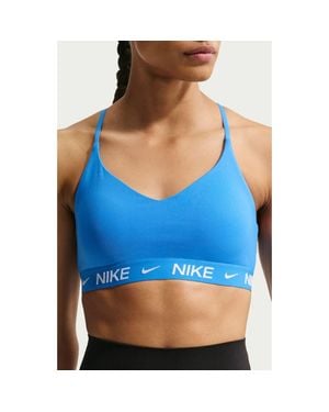 Nike Indy Light Support Padded Adjustable Sports Bra - Blue