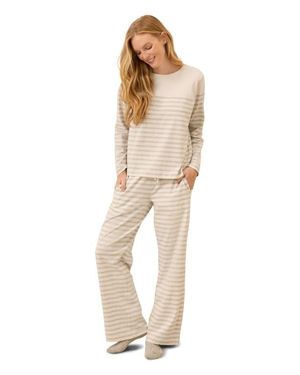 Pact Luxe Essential Wide Leg Pant Made With Organic Cotton - Natural
