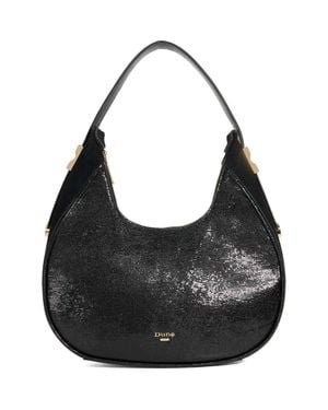 Dune Dedicated Faux Leather Shoulder Bag - Black