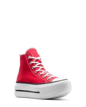 Converse Gender Inclusive Chuck Taylor All Star Lift Canvas High Top Platform Sneaker - Red