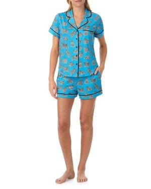 Kate Spade Print Short Pajamas - Blue
