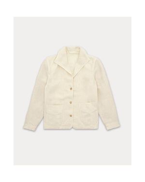 Fortela Scotland Classic Linen Jacket - Natural