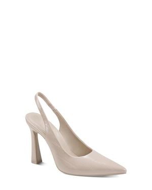 DKNY Caytina Slingback Pointed Toe Pump - White