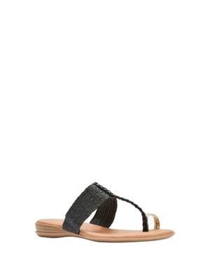 Andre Assous Neo Toe Loop Sandal - Black