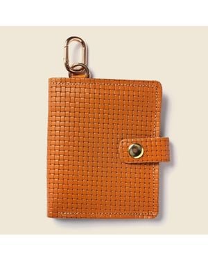 Casupo Wallet With Snap And Key Ring - Orange