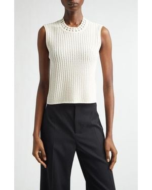 Jason Wu Cable Stitch Sweater Vest - Blue