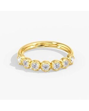 Everlee Aura Round Frame Lab Diamond Band - Metallic