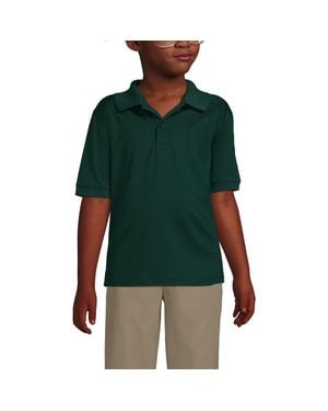 Lands' End School Uniform Kids Short Sleeve Rapid Dry Polo Shirt - Green
