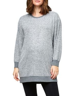 Nom Maternity Jo Maternity/Nursing Sweatshirt - Gray