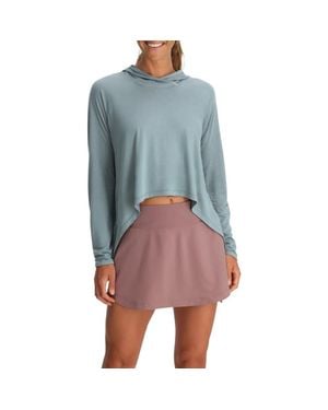 Free Fly Lightweight Crop Hoodie - Blue