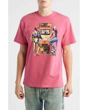 BBCICECREAM Bb 2 Player Cotton Graphic T-Shirt - Pink