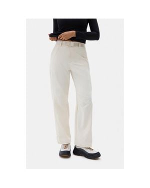 Halfdays Bastille High Waist Ripstop Pants - White