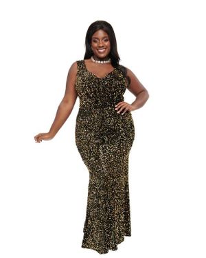 Vintage evening gowns plus size hotsell