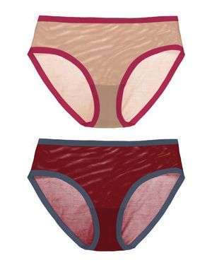 EBY 2-Pack Sheer Panties - Red