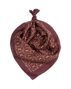 Ralph Lauren Printed Square Silk Scarf - Red
