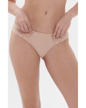 Simone Perele Andora Embroidered Bikini - Natural