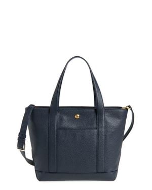 Veronica Beard Grand Goody Leather Tote - Blue