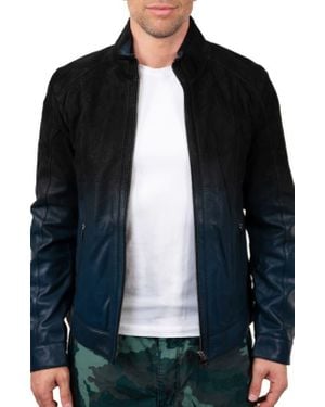 Maceoo Lambskin Leather Jacket - Black