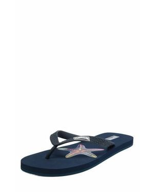 Vilebrequin Flip Flops Disco Stars - Blue