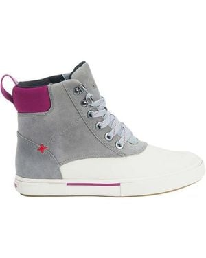 XtraTuf Leather Lace Up Ankle Deck Boot - Gray