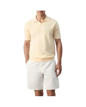 Mango Slim Fit Cotton Polo - Natural