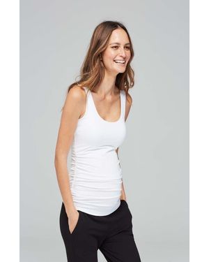 Isabella Oliver Ruched Maternity Tank - White