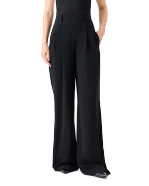 Akris Punto Pleated High Waist Pants - Black