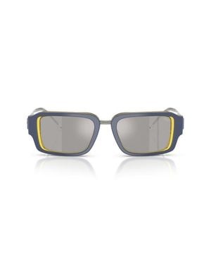 DIESEL 52Mm Rectangular Sunglasses - Gray