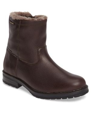 Mephisto Leonardo Hydroprotect Waterproof Genuine Shearling Lined Boot - Brown