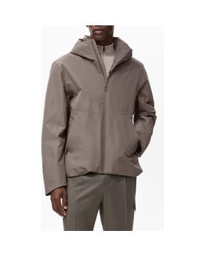 Mango Water Repellent Thermolite Zip Hoodie - Brown
