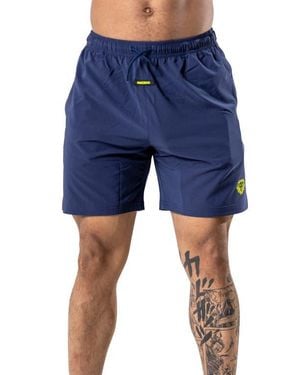 Maceoo Ripstop Athletic Shorts - Blue