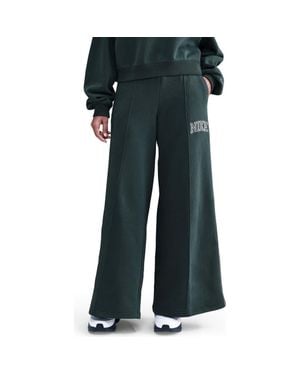 Nike Sportswear Phoenix High Waist Flare Leg Sweatpants - Gray