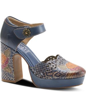 Spring Step Debbihary Mary Jane Platform Pump - Blue