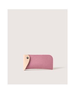 Graf & Lantz Anzen Merino Wool Eyeglass Sleeve - Pink