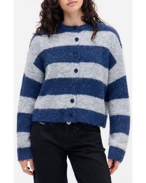 BDG Dakota Stripe Cardigan - Blue
