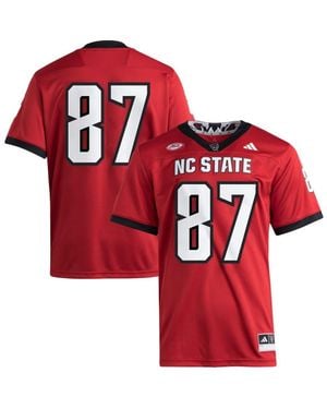 adidas #87 Nc State Wolfpack Premier Jersey - Red