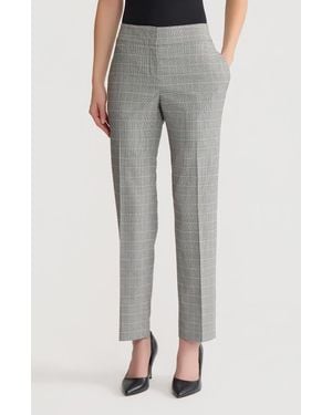 Kasper Flat Front Slim Pants - Gray