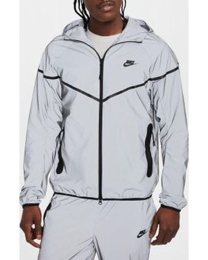 Nike Tech Woven Flash Hooded Jacket - Gray