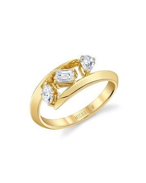 Michael M Montage Knife-Edge Bypass Ring - Metallic