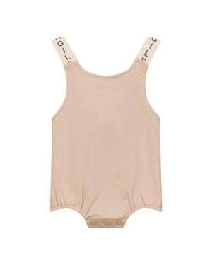 Fragile Soft Cotton Romper - Natural